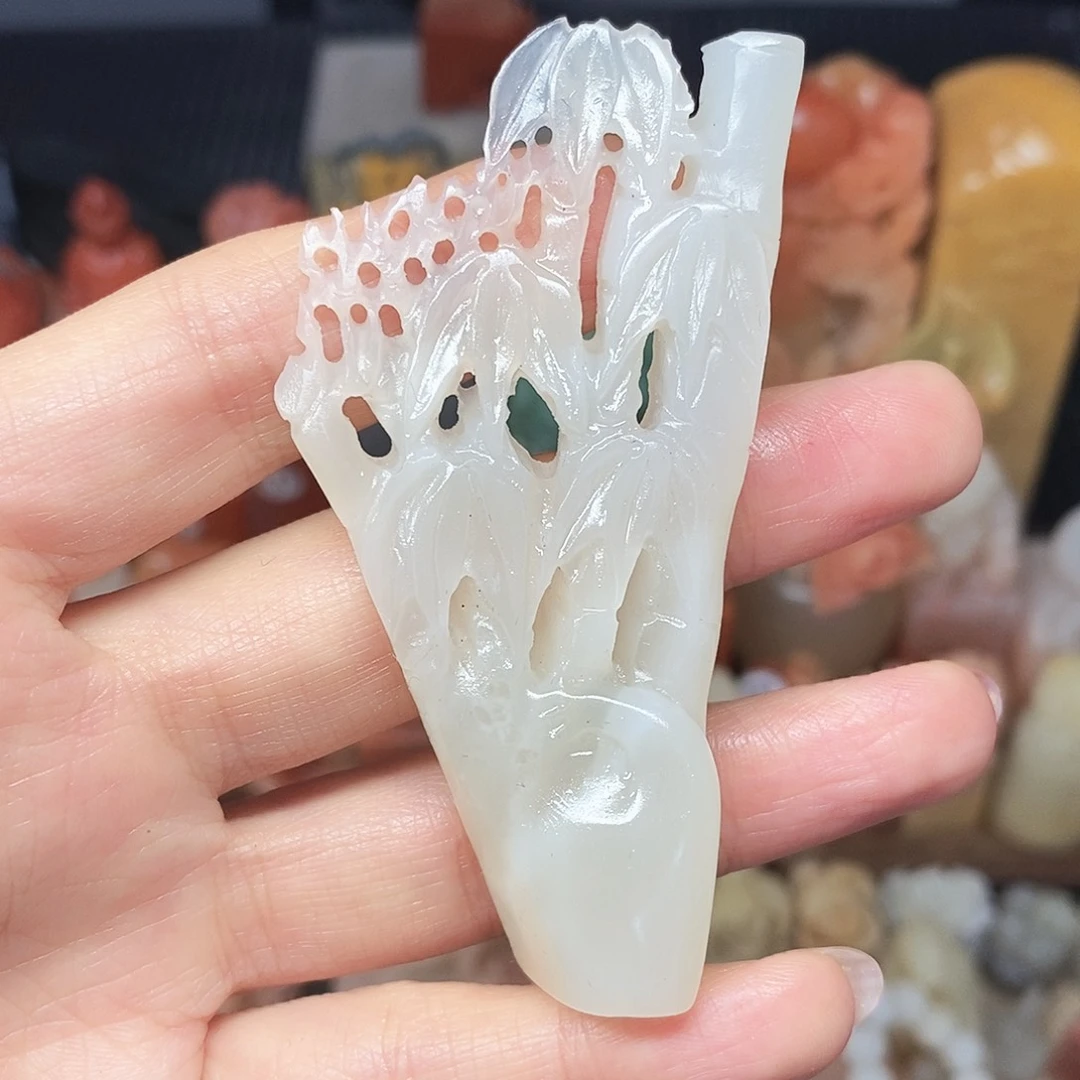 寿山石印石荔枝冻石