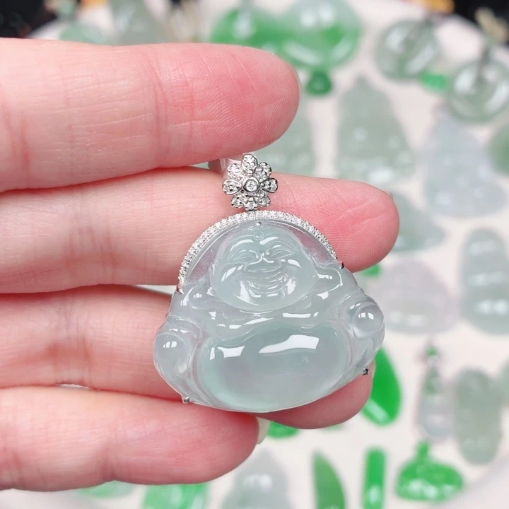 翡翠未镶嵌颈饰缅甸天然A货翡翠