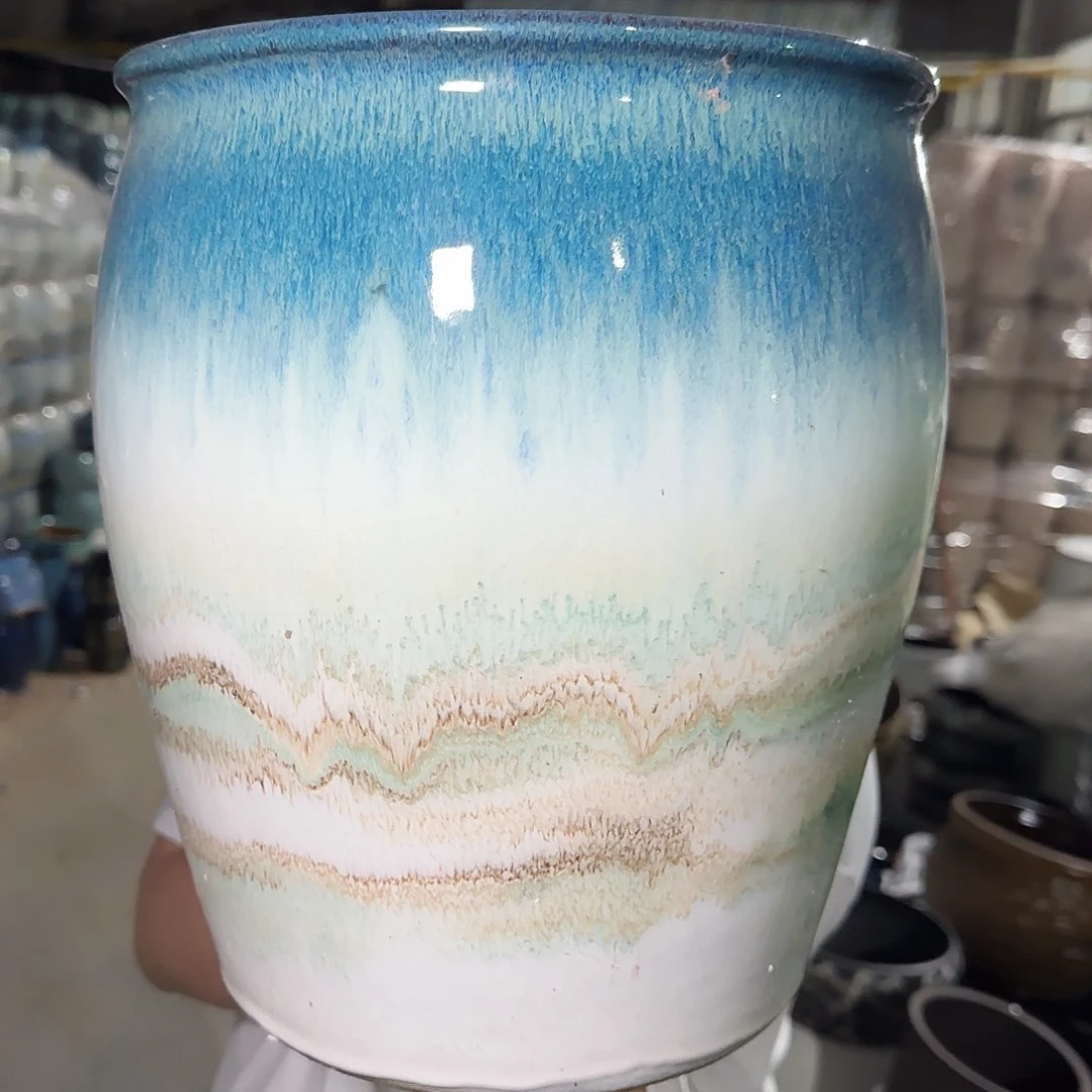 紫砂花盆高30口25