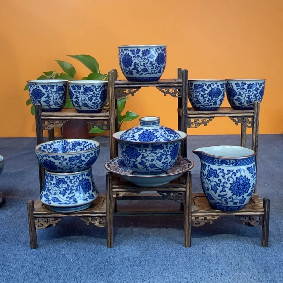 景德镇陶瓷釉下青花八件套