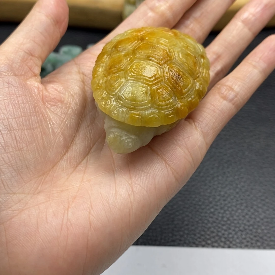 骑***果定制翡翠未镶嵌龟
