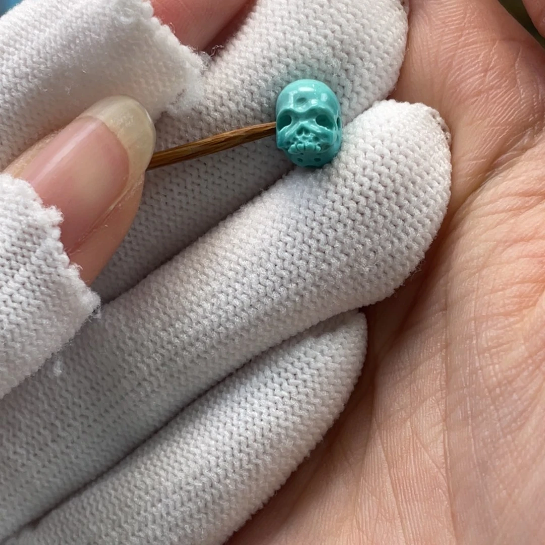 绿松石未镶嵌挂件