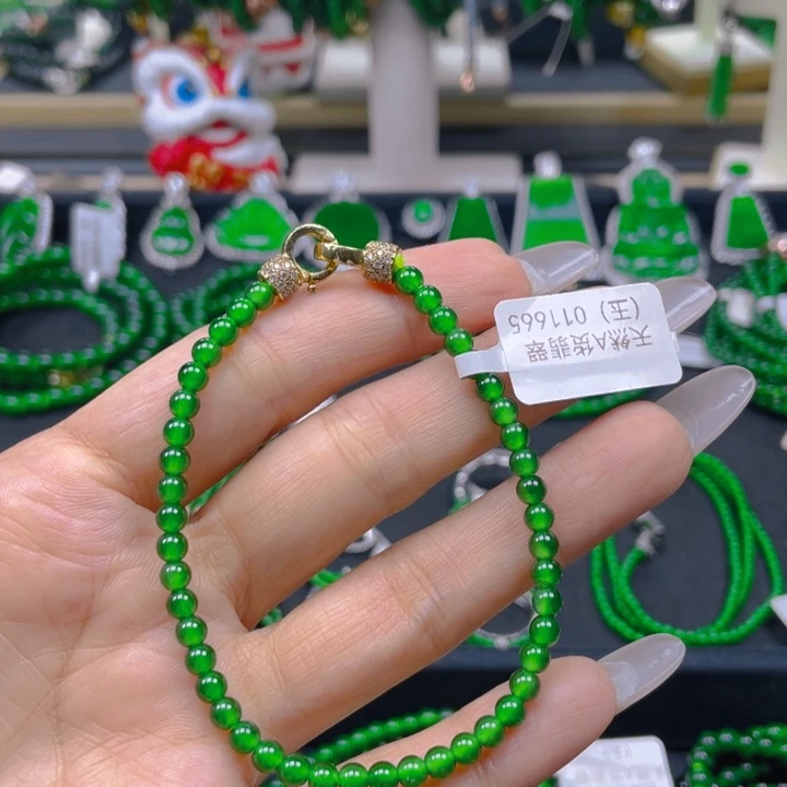 翡翠未镶嵌手链手链4