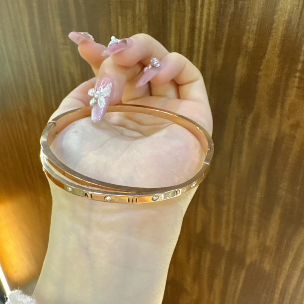 铁合金手镯 时尚百搭罗马手镯