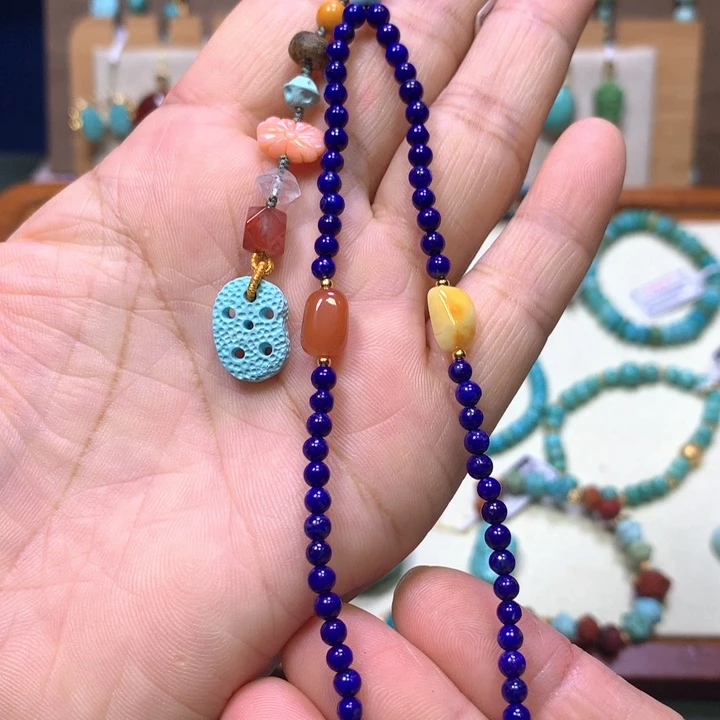 绿松石未镶嵌手机挂