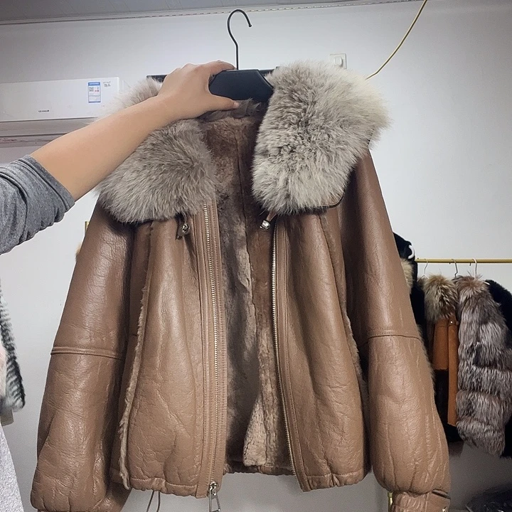 狐狸皮狐狸毛雪顶皮毛一体