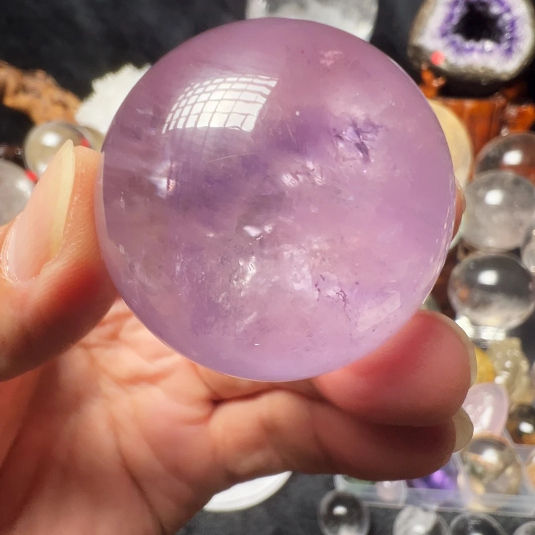 未镶嵌珠宝半成品紫晶四厘米