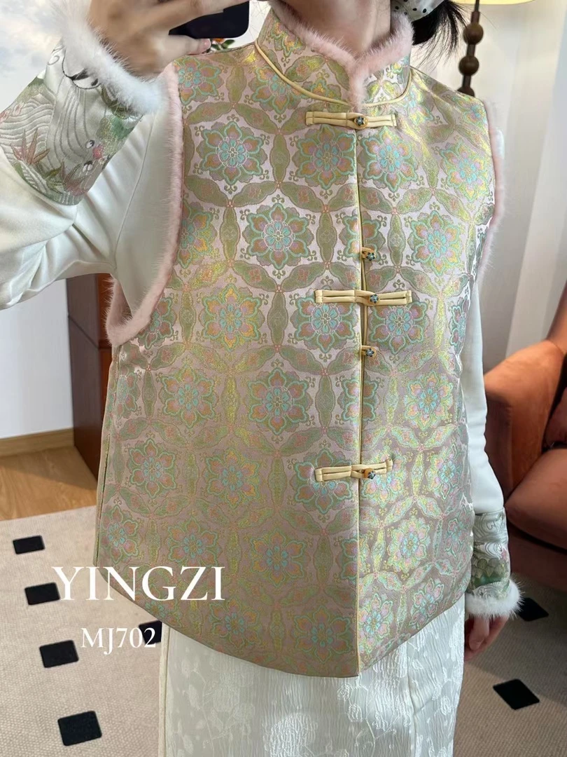 【花花】宝相花双色爆款马甲