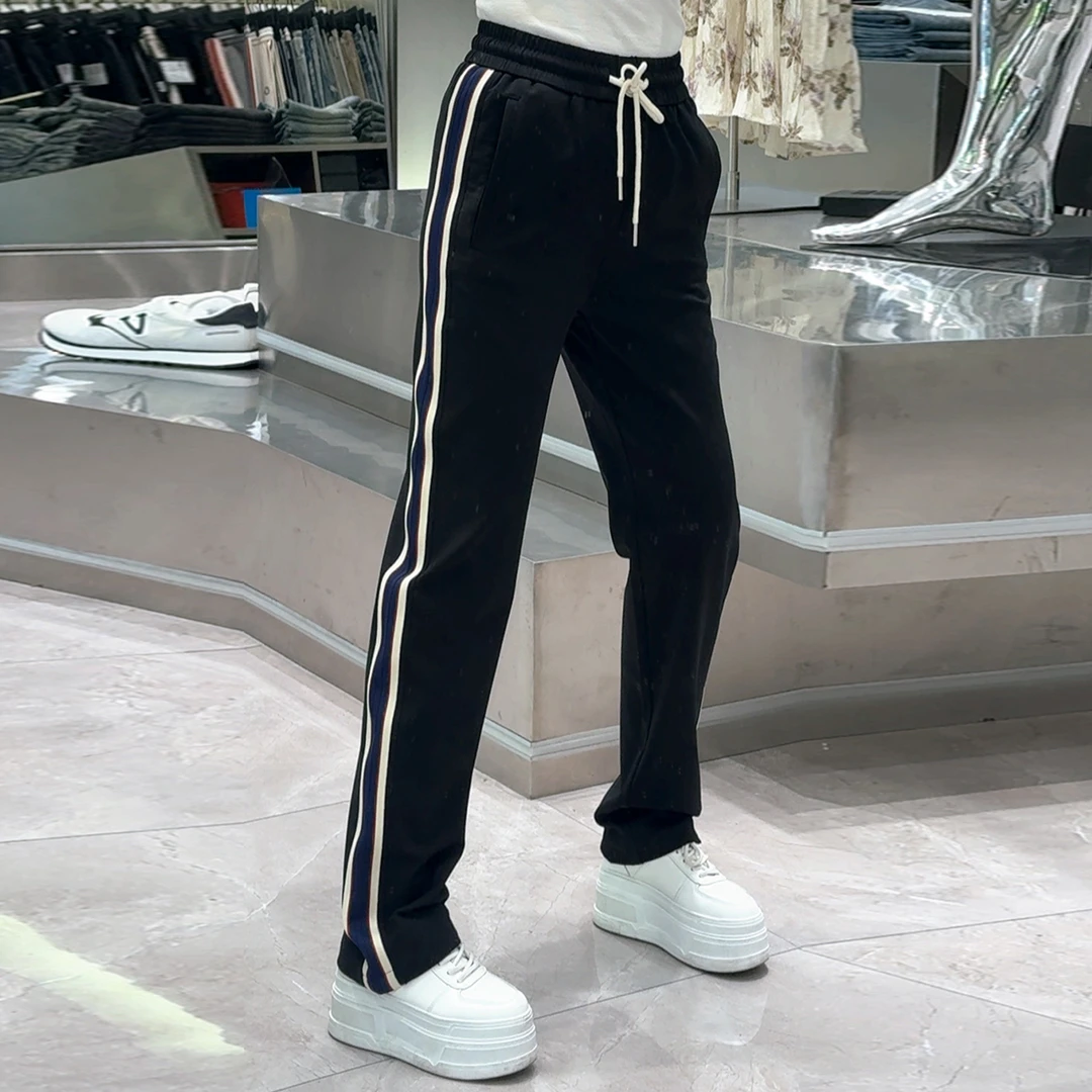 【华尔街名品】2025新款潮流宽松休闲百搭阔腿裤男士休闲裤-2553