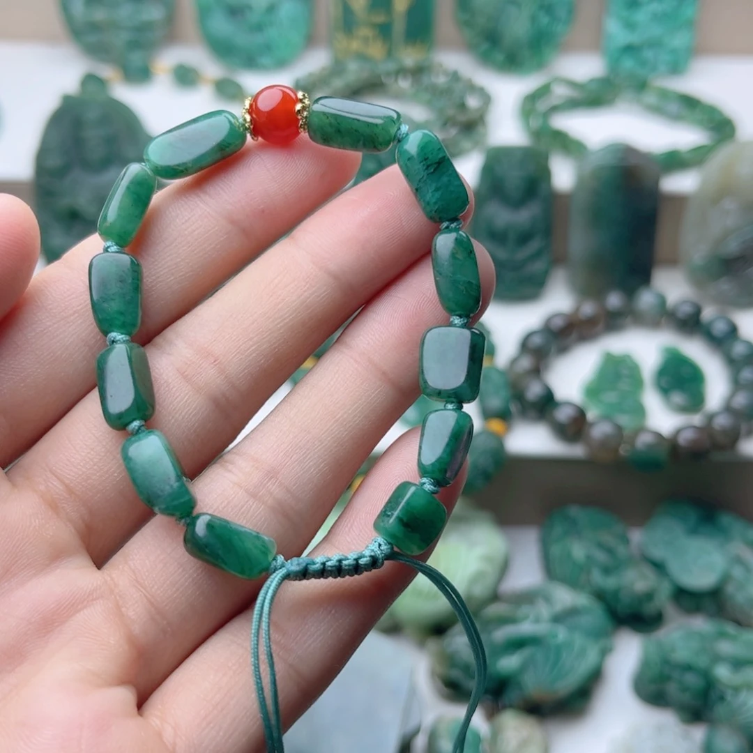 独山玉未镶嵌手串