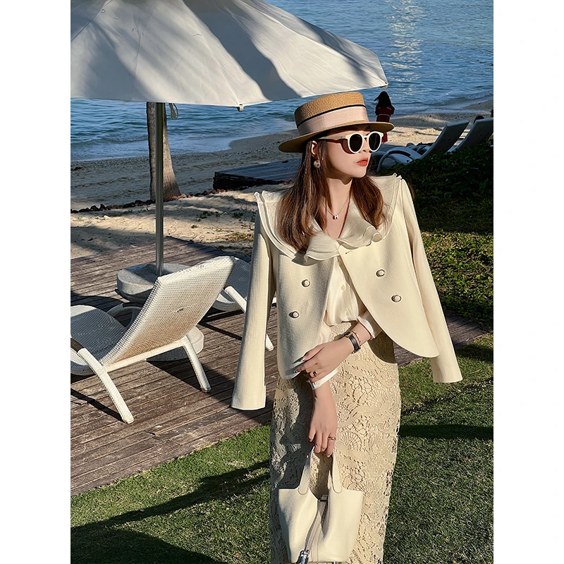 【年终宠粉大促】【PINZIKO】现成双排扣西装外套 TJC003