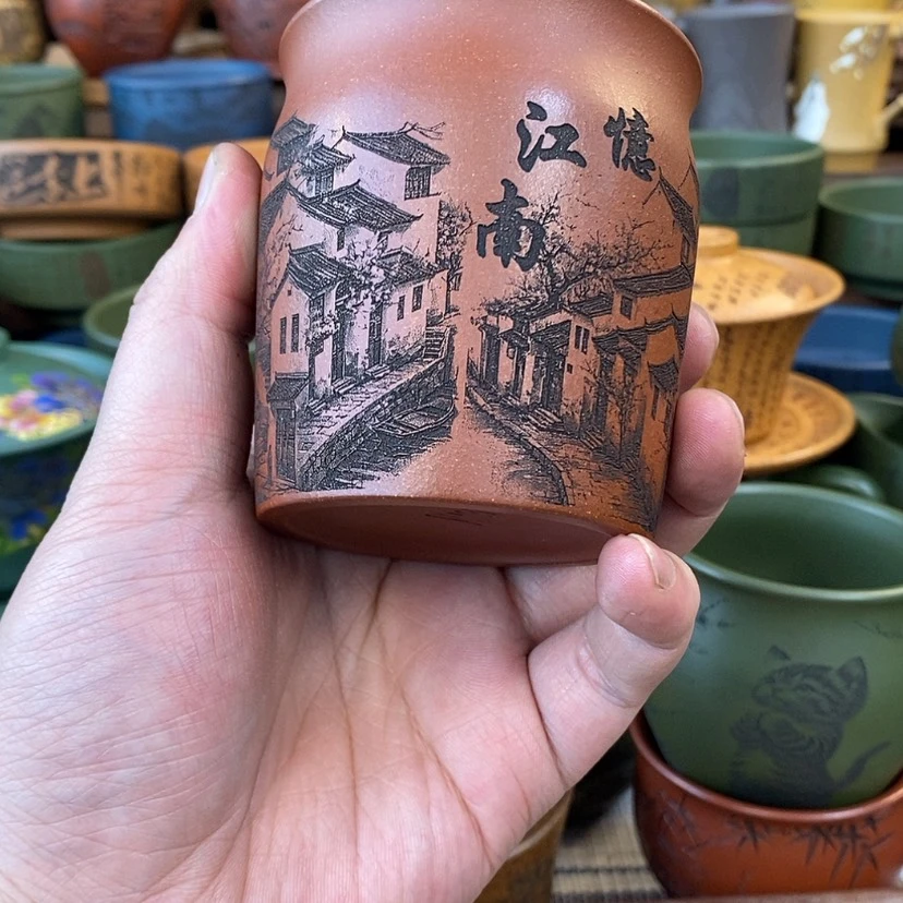 【闪购商品】紫砂杯子宜兴全手工紫砂杯