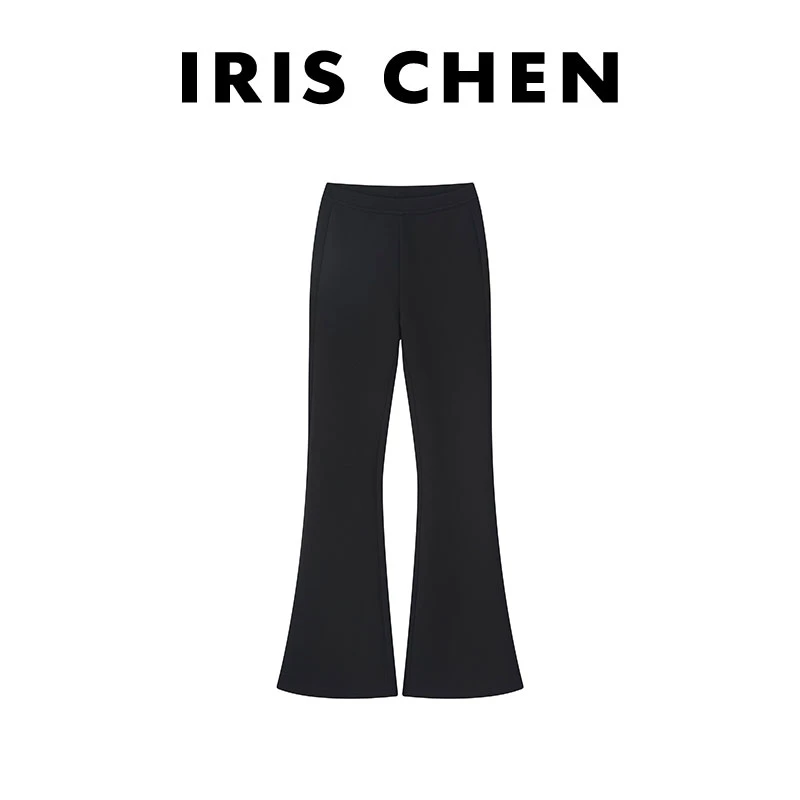 IRIS CHEN 大长腿 25冬“再生纤维棉440g”加厚弹力微喇裤25KZ1081