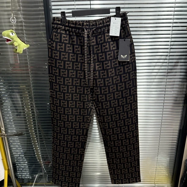 未使用 FENDI/芬迪 芬迪小怪兽系列 双f老花满印裤