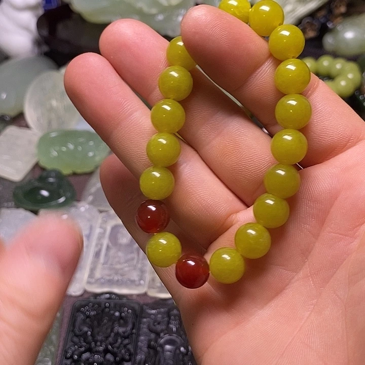 7***又岫玉未镶嵌岫玉颈饰