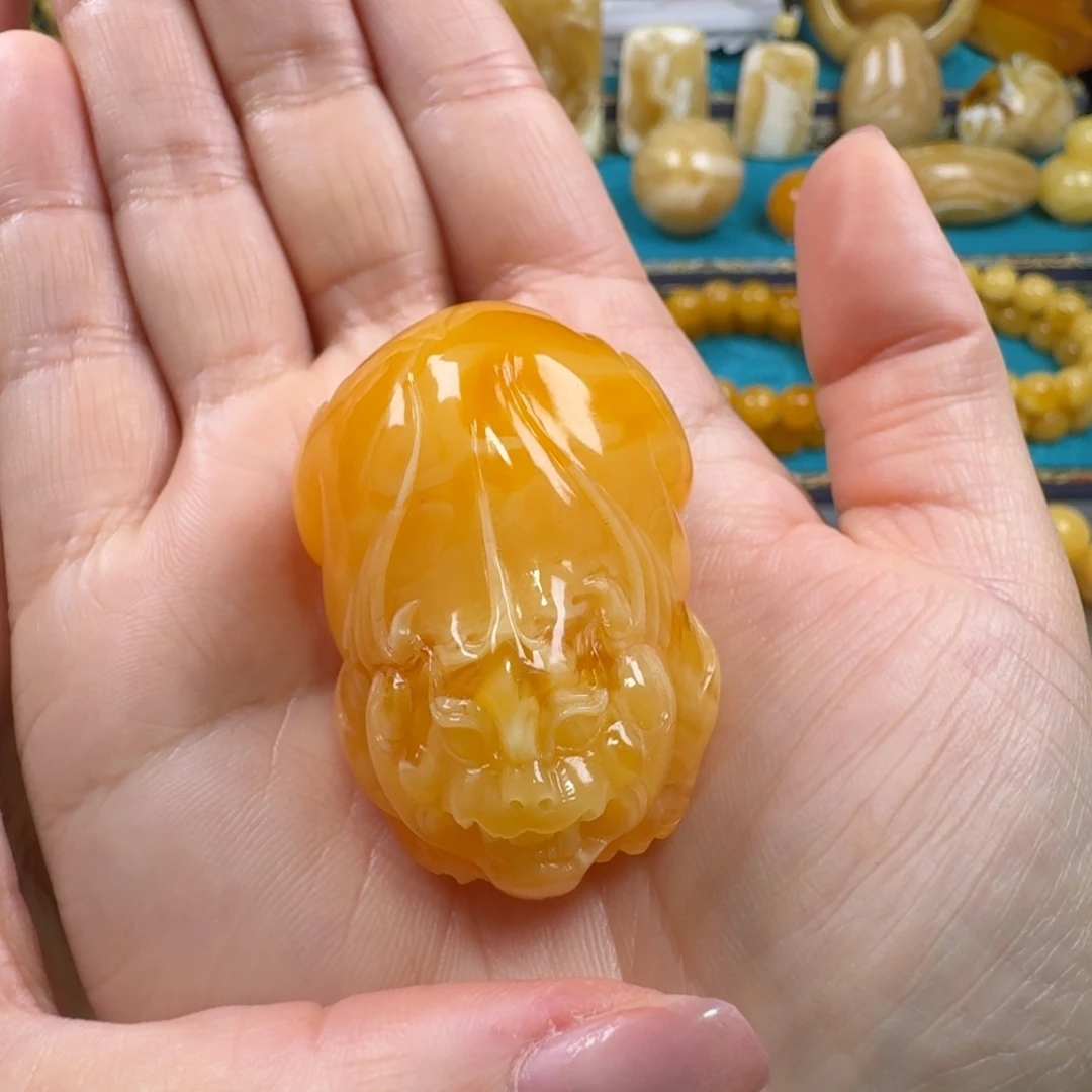 琥珀未镶嵌手链蜜蜡