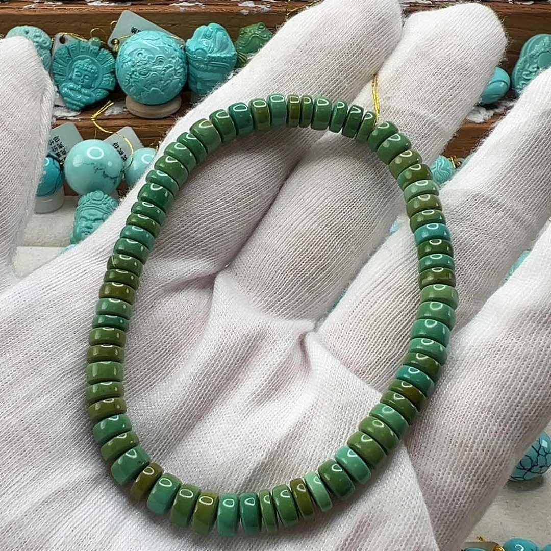 绿松石直切手串 未镶嵌