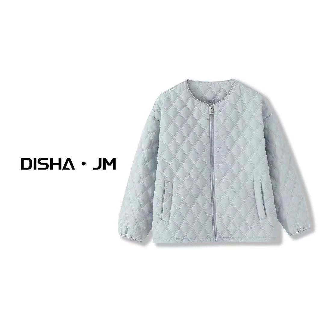 阿悄订制 冬款  韩版菱格简约棉服#8113