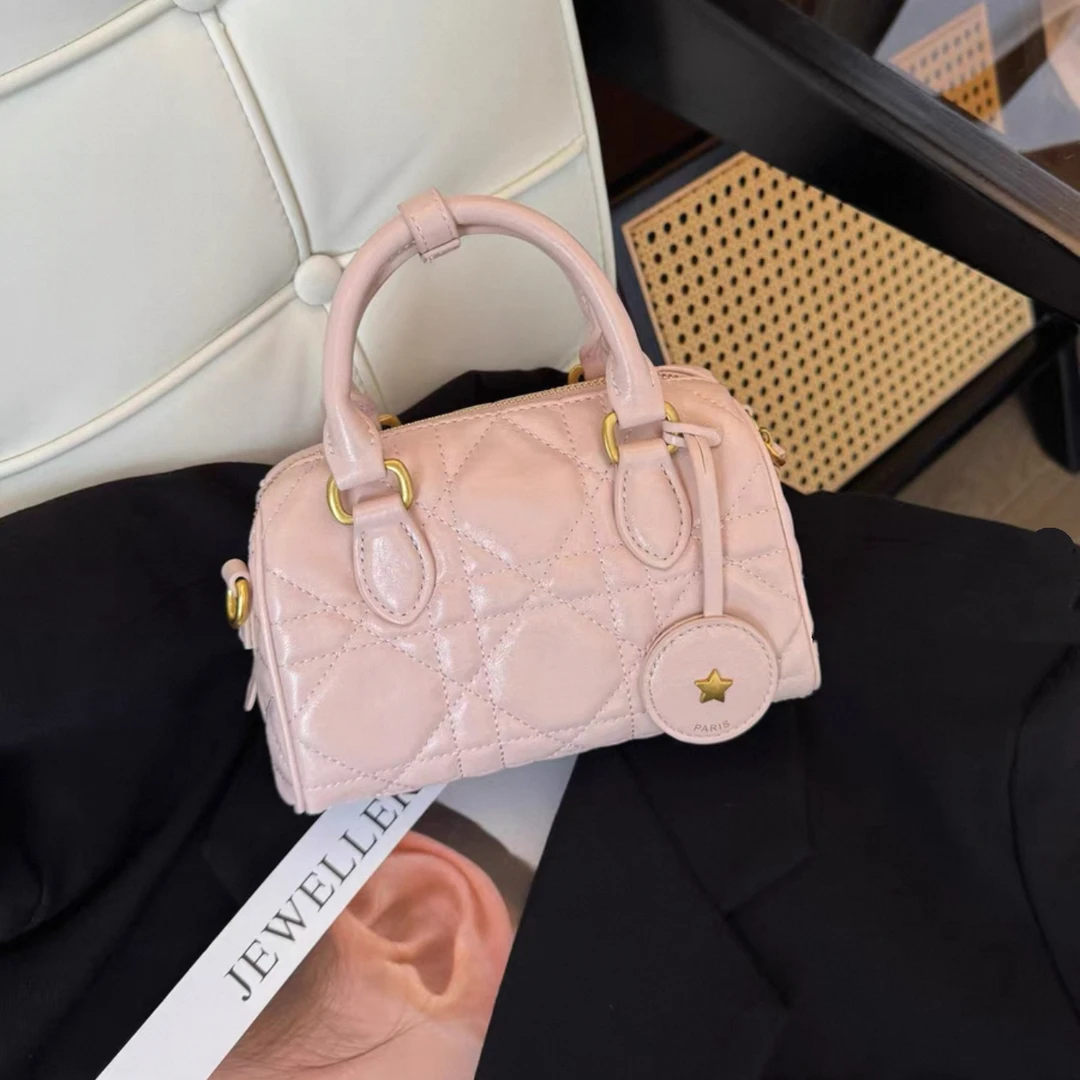 YDD.枕头包【Groove 18手袋】保龄球藤格纹 斜挎包时尚百搭手提包