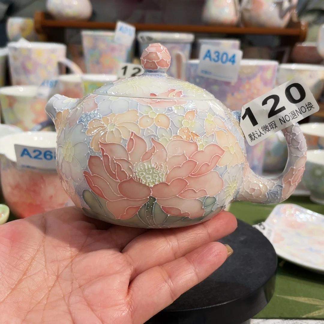 陶瓷双饮款玉泥万花西施壶福利