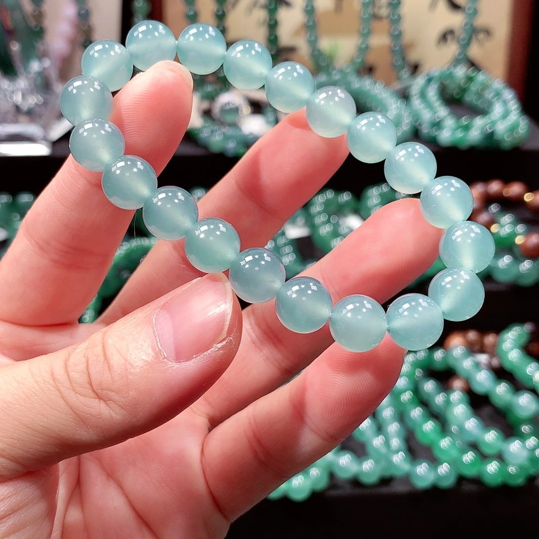 翡翠未镶嵌手链卡9.6