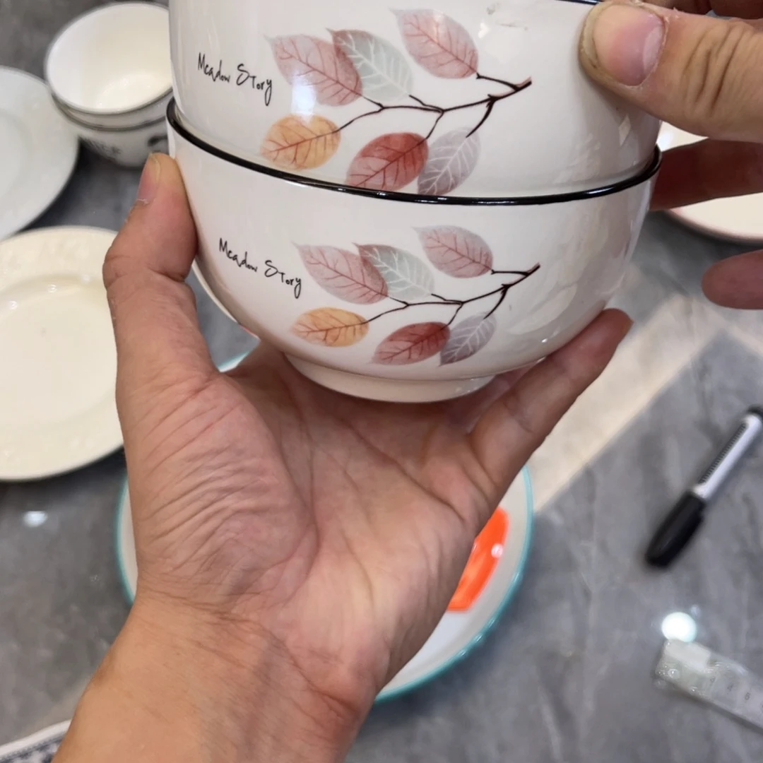 陶瓷微瑕餐具介意勿拍，满18飞！