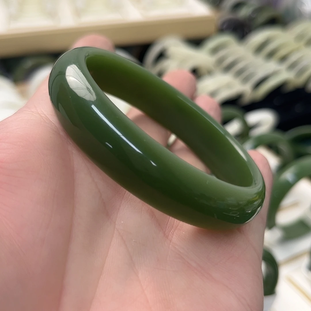 和田玉（糖玉）手镯未镶嵌455号60圈口