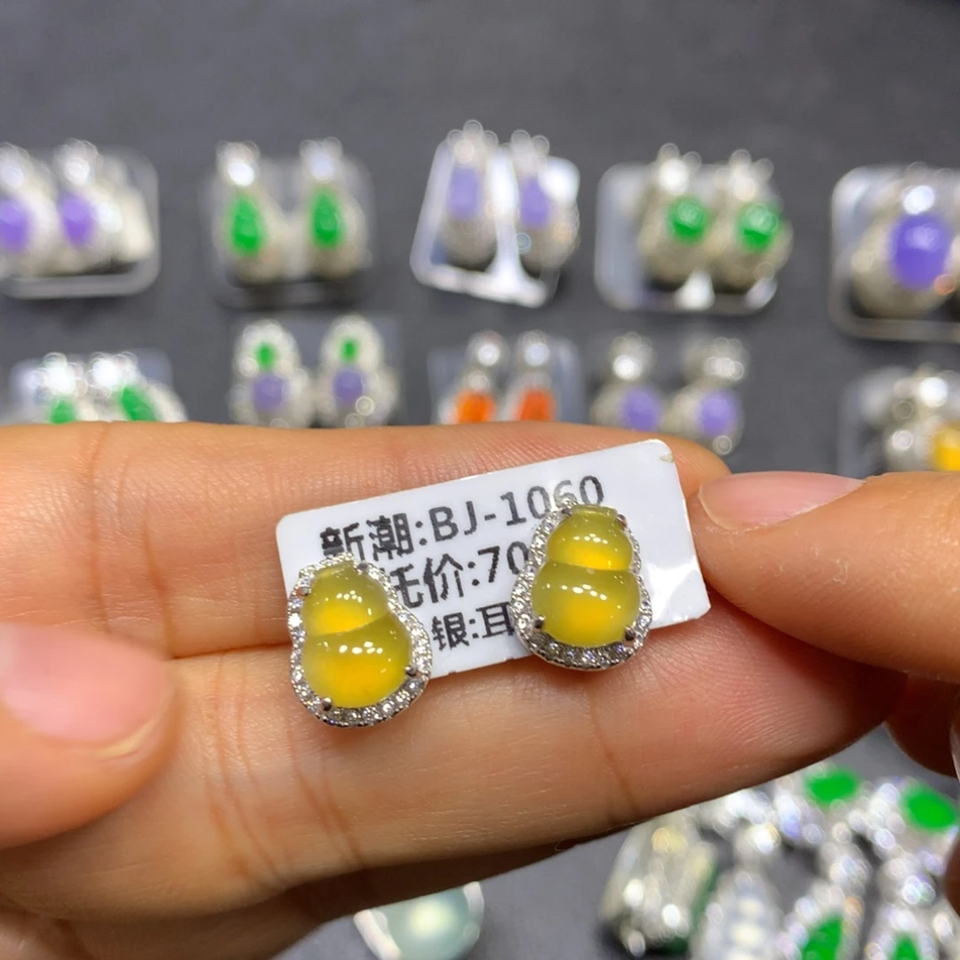 定制翡翠银S925镶嵌买断不退买断不退