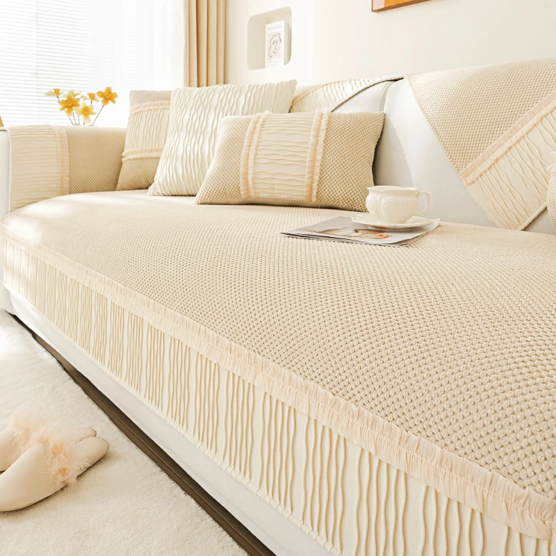 佳尚新法式奶油风沙发垫2025新款四季通用沙发套罩盖布巾垫子