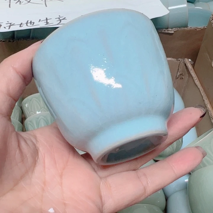 杯汝瓷原产地生产瑕品