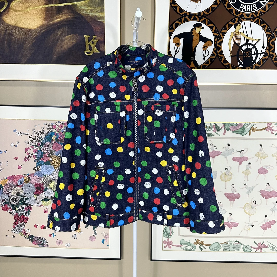 95新 LouisVuitton/路易威登 波点牛仔外套/S054