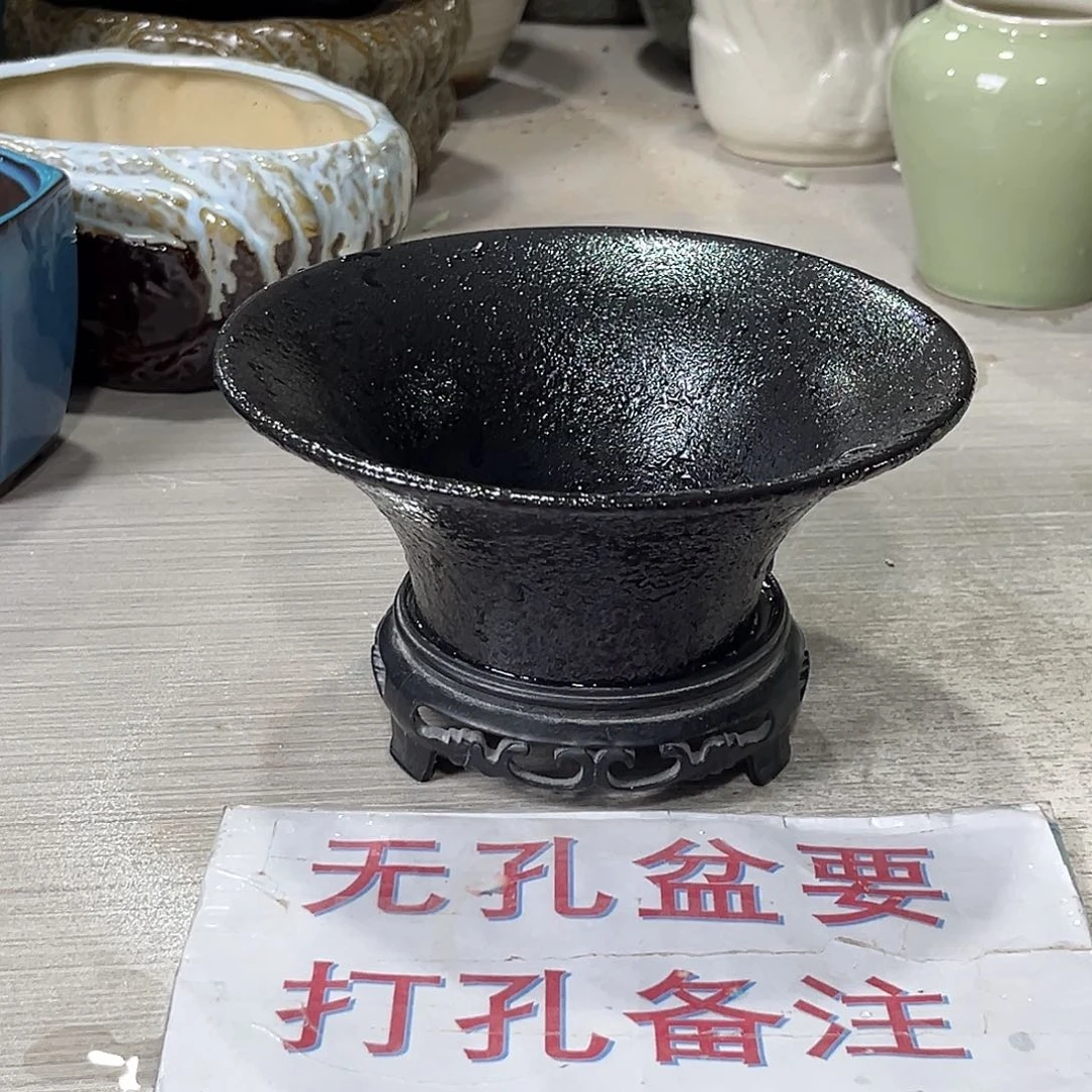 口径  16*6.5陶瓷绿植多肉微瑕花盆