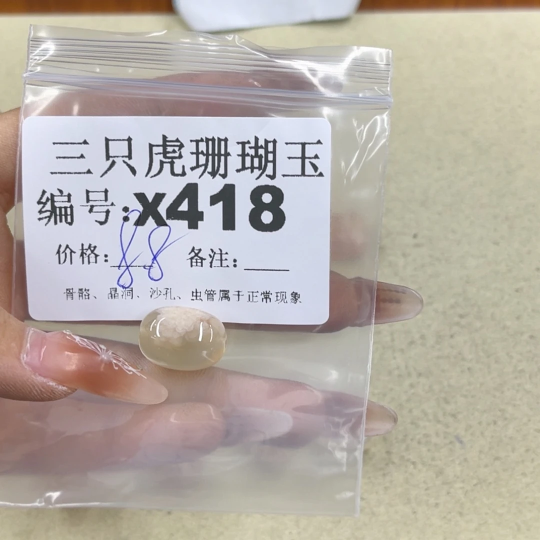 芙***鹅硅化珊瑚（珊瑚玉）h银S925镶嵌