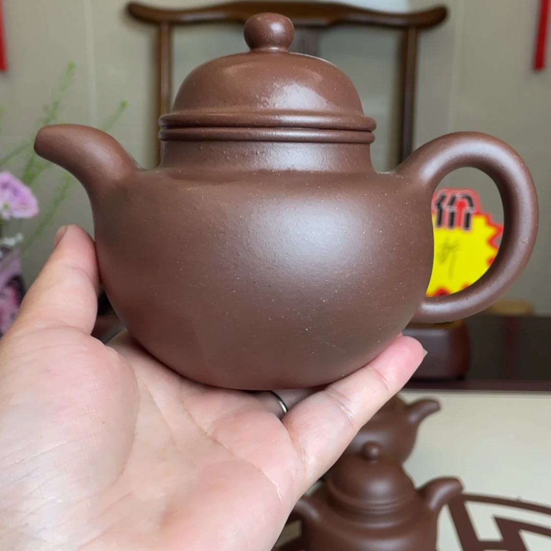 【闪购商品】茶壶紫砂沙****源底槽青掇球壶