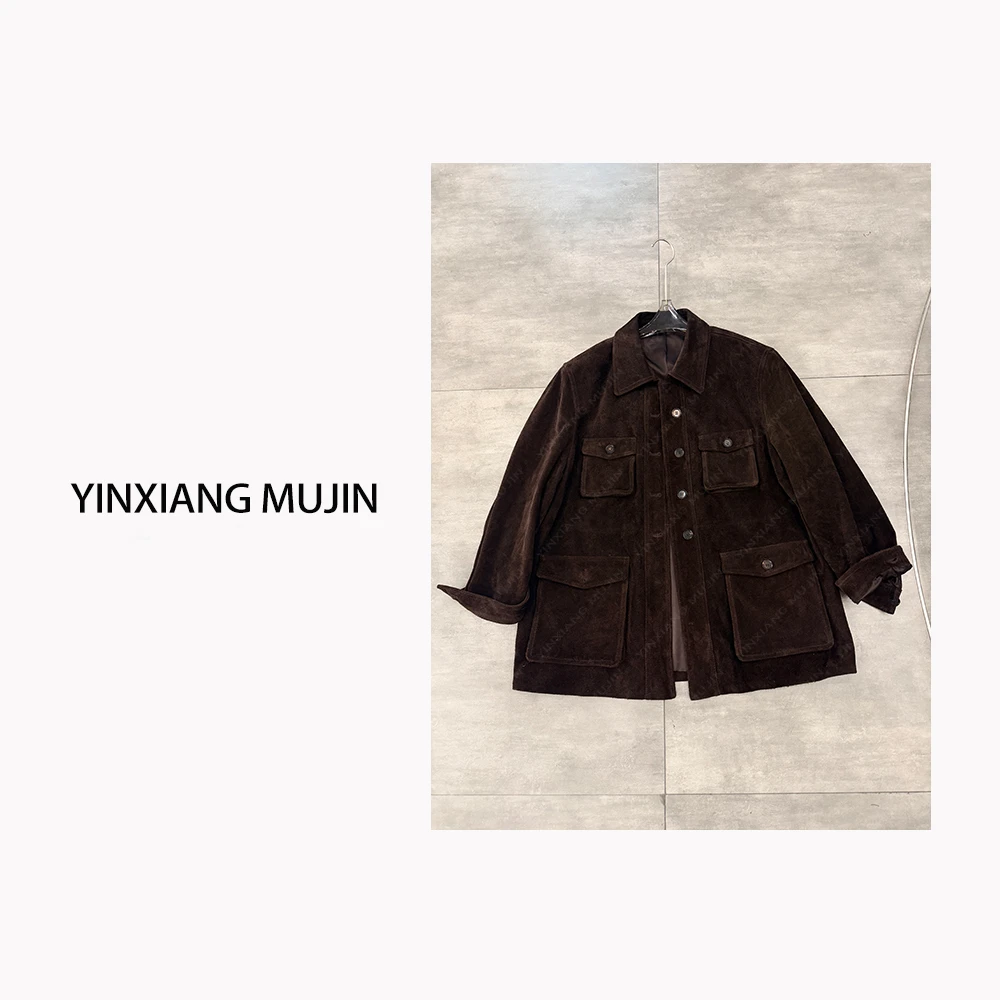 【YINXIANG MUJIN】反绒牛皮外套