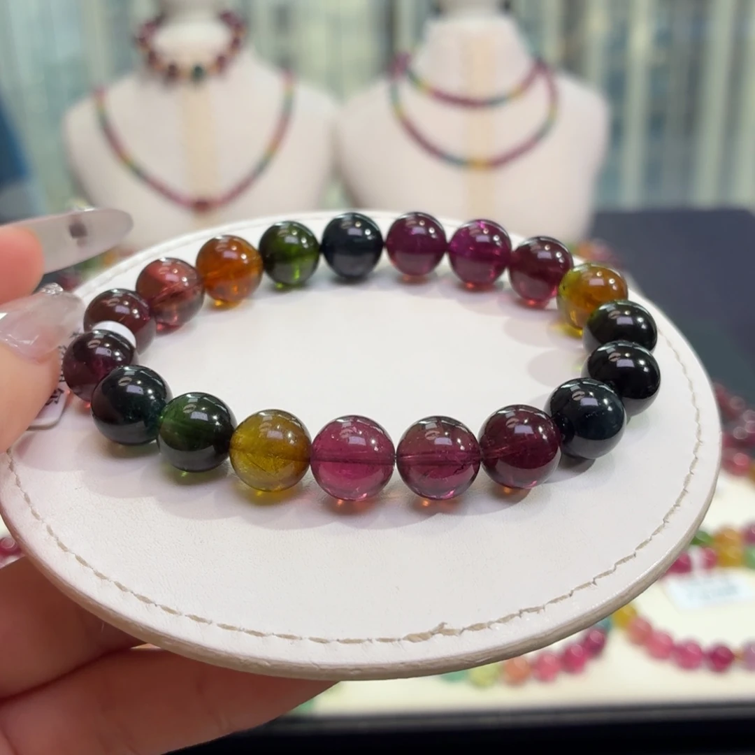 手链碧玺未镶嵌天然碧玺