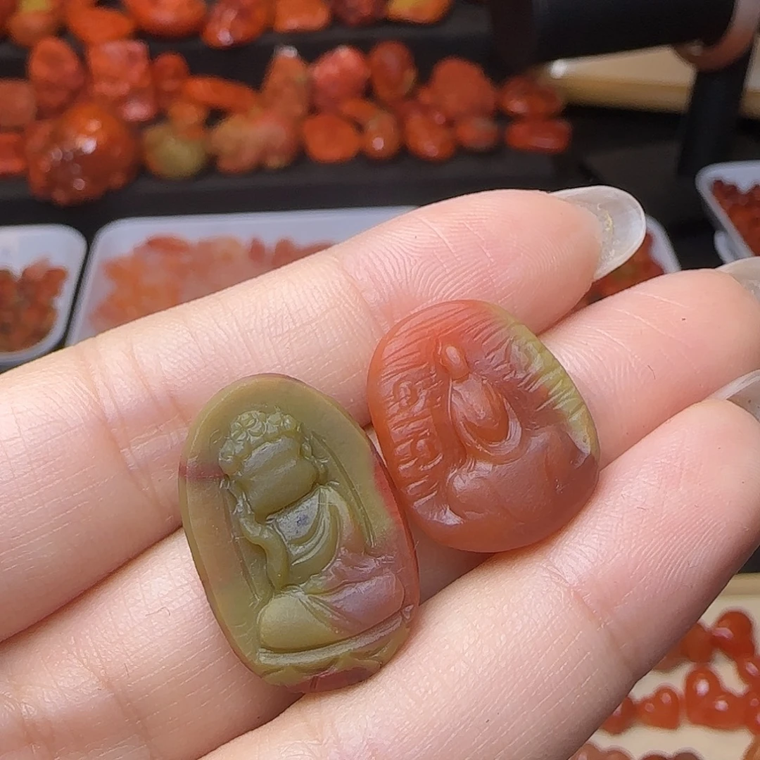 琦***土南红玛瑙未镶嵌吊坠(不含链)