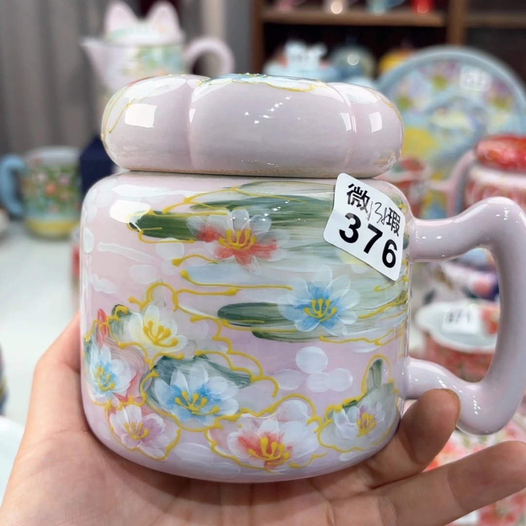 景德镇手绘高温釉下彩陶瓷茶具