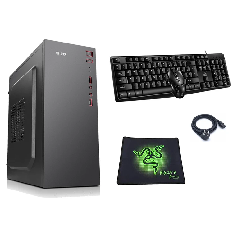 酷睿i5台式电脑主机高效办公家用公司前台商务接待追剧炒股链接双