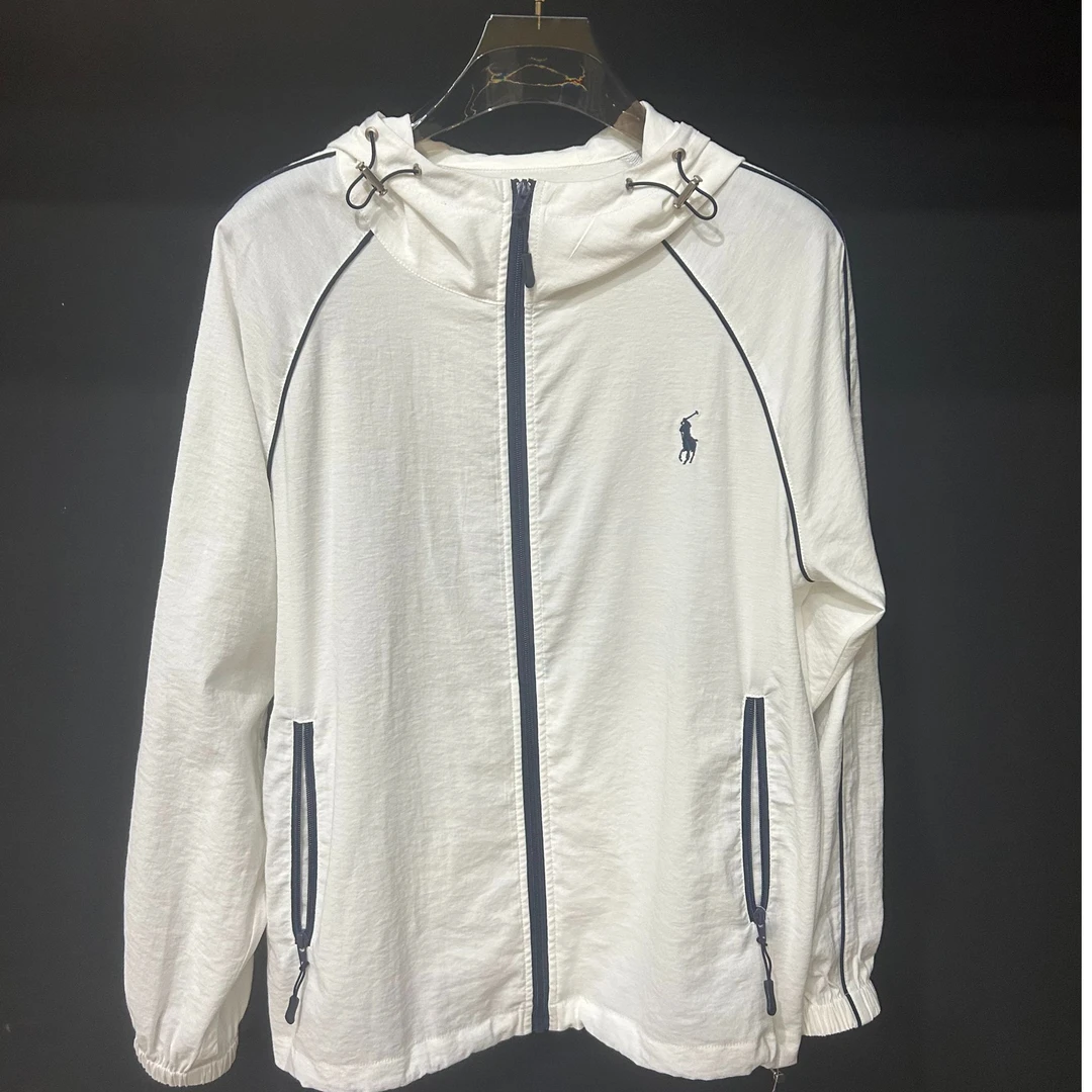 【直播间同款防晒】【蔡】防晒服白色百搭上衣高级感潮流L1608