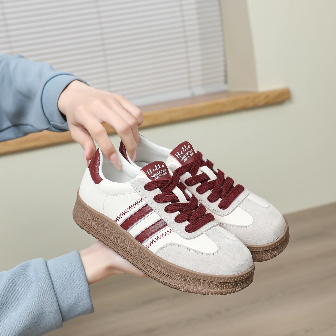 凡希2025厚底德训鞋春季新款百搭复古德训鞋休闲女鞋运动鞋51206