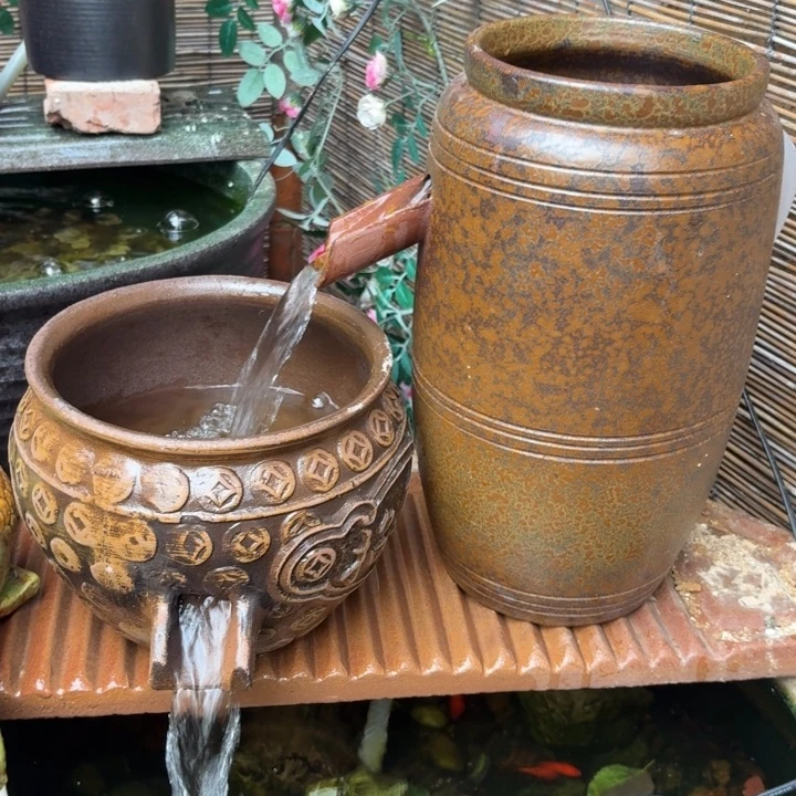 紫砂花盆口径15/32、18/16进水口15厘米