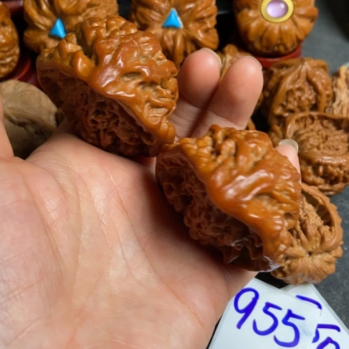 文玩核桃把件49蛇纹955