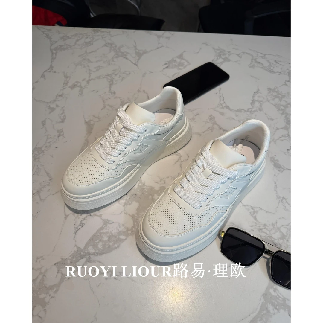 【路易理欧】欧货时尚百搭潮流简约透气网面小白鞋男鞋0245