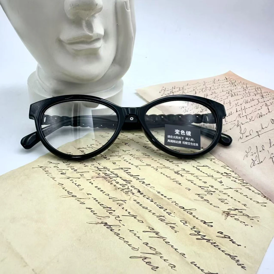 【1287】变色 平光镜可配近视经典百搭不过时韩系ins风潮流