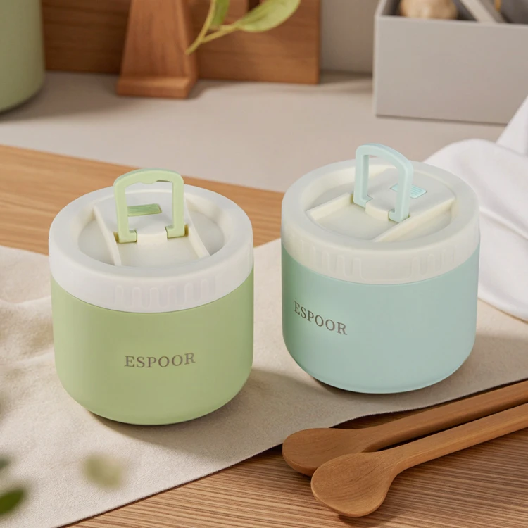 ESPOOR/720+720ml保真304不锈钢真空保温饭盒焖烧杯便携密封锁鲜