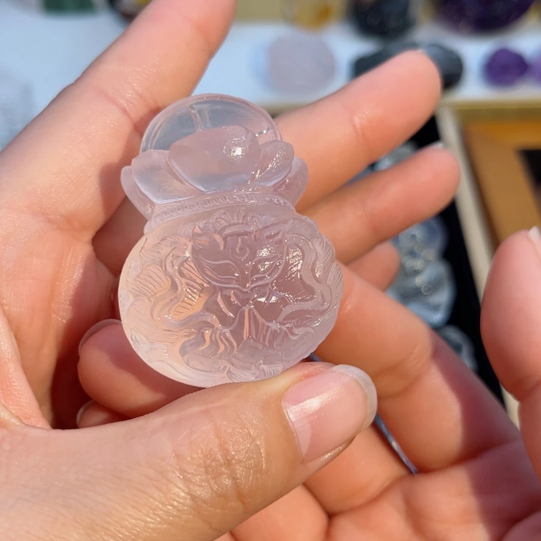 水晶颈饰未镶嵌每**困粉水钱袋