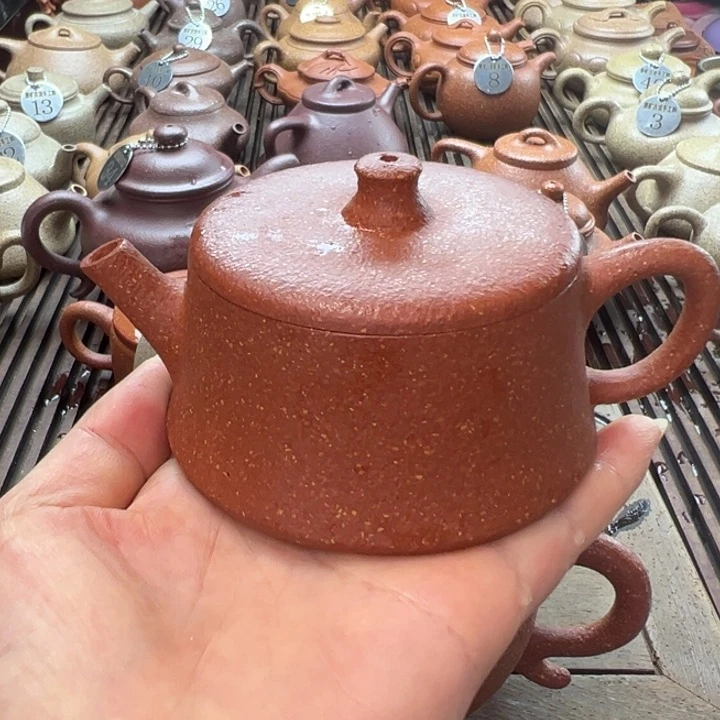 茶壶紫砂瑞*紫色的手工编织的蝴蝶