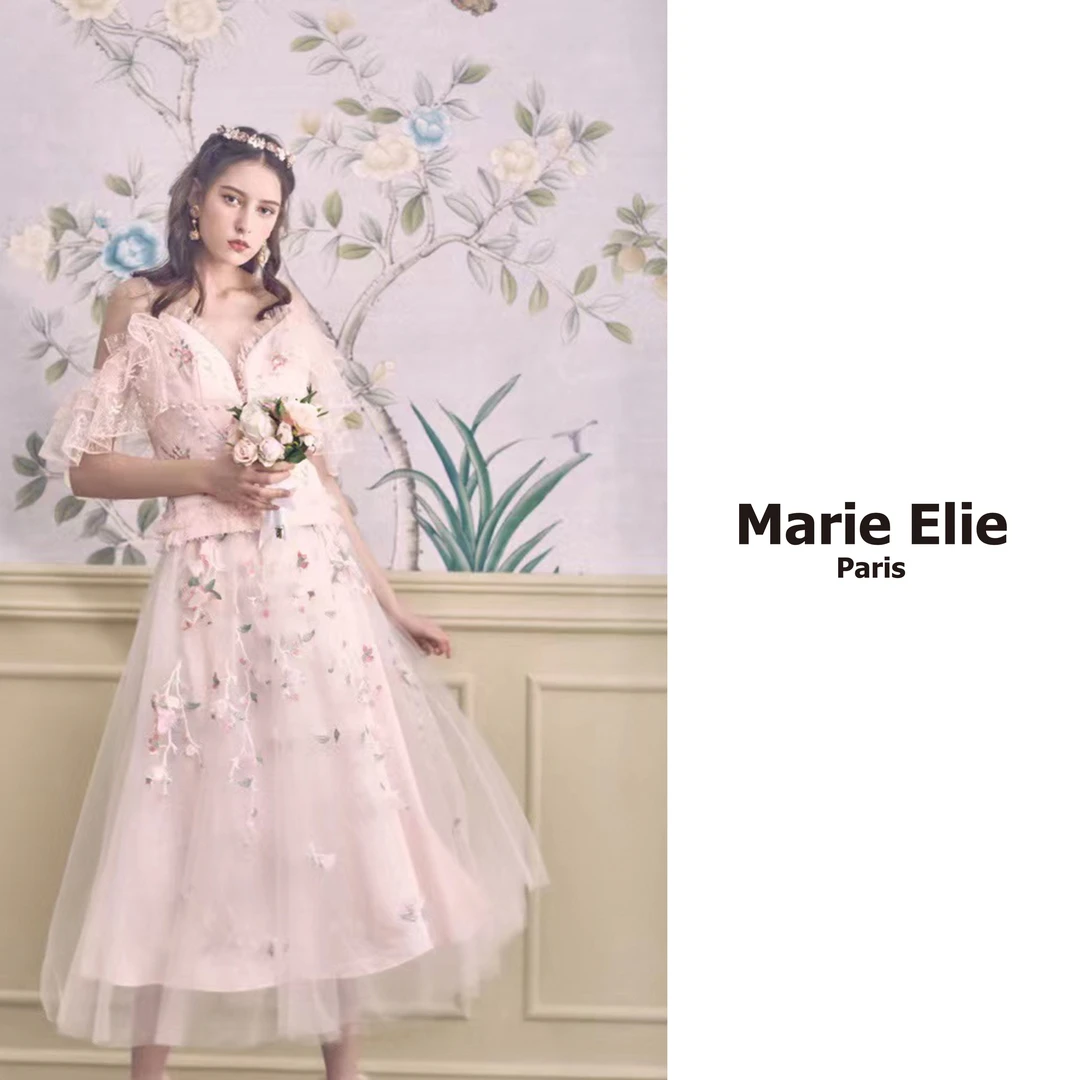 【宠粉专属】Marie Elie萦花朵刺绣珍珠上衣E2821D07335