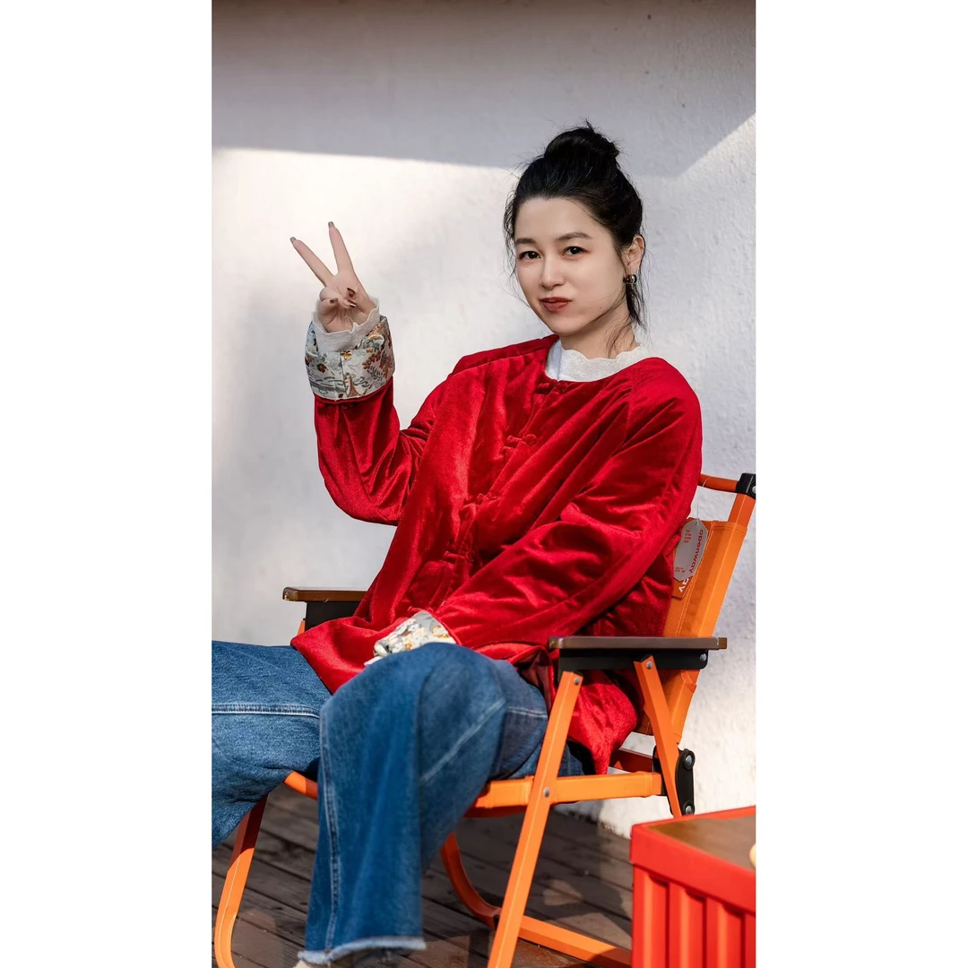 加莉新中式【初一】东方元素喜洋洋棉袄 分码